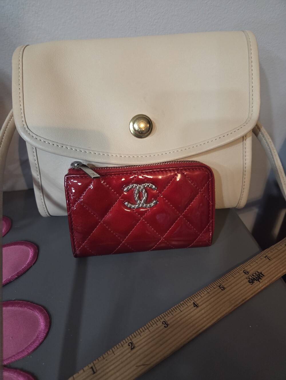 ****Chanel Zipper Card Wallet/ Box/Generic  Dust Bag - Picture 9 of 12